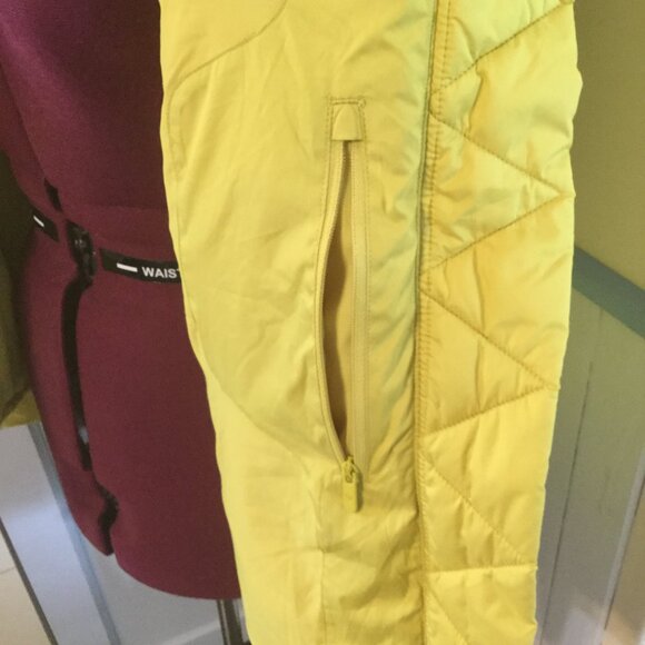 Lululemon goose down puffer style jacket, yellow in color excellent shape size 4 - Picture 6 of 8